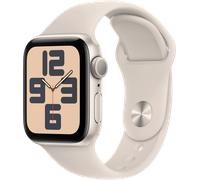 Apple Watch SE (2022) 40 mm Polarstern Aluminium Sportarmband S/M Smartwatch