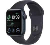 APPLE SE GPS+CEL 40 MIDN ALU W SPORT REG Smartwatch Aluminium Fluorelastomer, 130 - 200 mm, Mitternacht