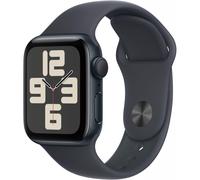 Apple Watch SE 2022 Sportarmband S/M 40 mm Aluminium GPS - Smartwatch - mitternacht/mitternacht