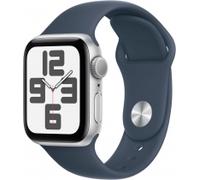 Apple Watch SE 2023 GPS 40mm Aluminium mit Sportarmband M/L silber/sturmblau