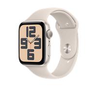 APPLE Watch SE (2023) GPS 44 mm Smartwatch Aluminium Fluorelastomer, 150-200 mm, Polarstern
