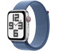 Apple Watch SE 2023 GPS + Cellular 44mm Aluminium mit Sport Loop silber/winterblau