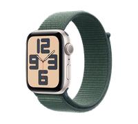 Apple Watch SE GPS, 44 mm Aluminiumgehäuse Polarstern, Sport Loop Seegrün - PayPal 0 % Finanzierung