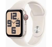 Apple Watch SE 2024 GPS + Cellular 40mm Aluminium mit Sportarmband S/M Polarstern