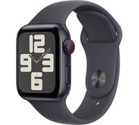 Apple Watch SE (2024) GPS + Cellular 40mm Aluminiumgehäuse Sport Band Mitternacht S/M