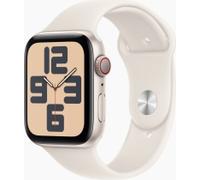 Apple Watch SE 2024 GPS + Cellular 44mm Aluminium mit Sportarmband S/M Polarstern
