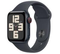 Apple Watch SE 2024 LTE Alu 40 Sportarmband Mitternacht S/M MXGC3 - - | Zustand: NEU