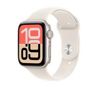 Apple Watch SE 3 (2025), GPS, 44mm, Starlight Aluminium Case, Sport Band M/L, Starlight