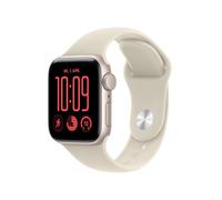 Apple Watch SE 3 GPS, 40 mm Aluminiumgehäuse Polarstern | Smartwatch, Sportarmband Sand (M/L), Fitness- und Schlaftracking + Zyklusprotokoll, Herzfrequenz, Vitalzeichen, Sicherheit