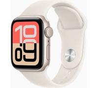 Apple Watch SE 3 GPS 40 mm Smartwatch mit Aluminiumgehäuse in Polarstern und Sportarmband in Polarstern (M/L). Fitness- und Schlaftracker, Herzfrequenzmesser, Always-On Display, Wasserschutz