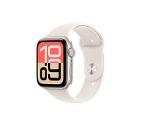 APPLE Watch SE 3 GPS 44, 2025 Smartwatch Aluminium Fluorelastomer, 140-190 mm, Polarstern