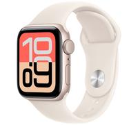 Apple Watch SE 3 GPS 44mm Starlight Aluminium Starlight Sport Band M/L MEHJ4 - Unisex - 44 mm - Smartwatch - Quarz mit Ladegerät