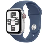Apple Watch SE 40 mm Aluminium (GPS+Cellular) Sportarmband M/L denim, silber St.