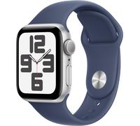 Apple Watch SE (40mm) GPS Alu mit Sportarmband M/L silber/denim