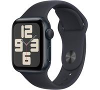 Apple Watch SE (40mm) GPS Smartwatch 2. Gen, Alu mit Sportarmband S/M mitternacht/mitternacht