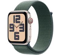 Apple Watch SE (2022) (GPS + Cellular) 44mm Polarstern mit Sport Loop seegrün