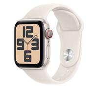 Apple Watch SE (Gen.2) 40mm GPS + 4G Starlight Aluminiumgehäuse mit Sportarmband S/M