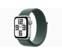 Apple Watch SE GPS, 44 mm Aluminiumgehäuse Polarstern, Sport Loop Seegrün - 0 % Finanzierung mit Klarna