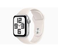 Apple Watch SE GPS, 44 mm Aluminiumgehäuse Polarstern, Sportarmband Polarstern - M/L - 10€ sparen mit Wero
