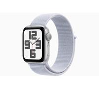 Apple Watch SE GPS, 44 mm Aluminiumgehäuse Silber, Sport Loop Blaue Wolke