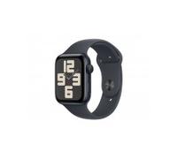 Apple Watch SE GPS 44 mm Midnight Aluminium intelligente Uhr mit Sportband Flouroelastomer Bandgröße: M/L 32 GB Wi-Fi 4 Bluetooth 32.9 g (MXEK3QN/A)