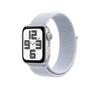 Apple Watch SE GPS, 44 mm Aluminiumgehäuse Silber, Sport Loop Blaue Wolke - 10€ sparen mit Wero