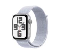 Apple Watch SE (GPS) 44mm Aluminiumgehäuse silber, Sport Loop Armband blaue Wolke
