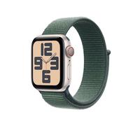 Apple Watch SE GPS + Cellular 40mm Alu Polarstern Sport Loop Armband Seegrün