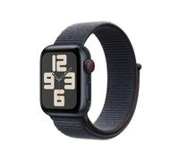 Apple Watch SE (GPS + Cellular) 40mm Aluminiumgehäuse mitternacht, Sport Loop Armband tinte