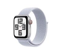 Apple Watch SE (GPS + Cellular) 40mm Aluminiumgehäuse silber, Sport Loop Armband blaue Wolke