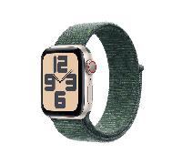 Apple Watch SE GPS + Cellular 40mm Starlight Aluminium Case mit Lake Green Sport Band (MXGH3QF/A)