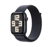 Apple Watch SE (GPS + Cellular) 44mm Aluminiumgehäuse mitternacht, Sport Loop Armband tinte