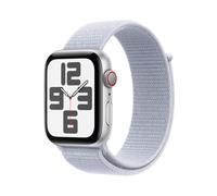 Apple Watch SE (GPS + Cellular) 44mm Aluminiumgehäuse silber Sport Loop Armband blaue Wolke