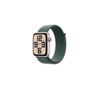 Apple Watch SE GPS + Cellular 44mm - Starlight Aluminium Case with Lake Green Sport Loop
