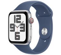 Apple Watch SE LTE silber Alu 44 Sportarmband Sturmblau M/L MXGQ3 - - | Zustand: Neu in OVP