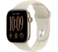 Apple Watch Ser. 12 GPS + Celllular 42mm Aluminium lichtgold + Sportarmband sand S/M