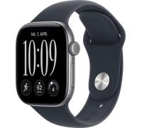 Apple Watch Ser. 12 GPS + Cellular 42mm Aluminium space grau + Sportarmband navyblau S/M