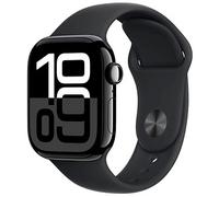 Apple Watch Series 10 42 mm Aluminium (GPS) Sportarmband S/M schwarz, diamantschwarz St.