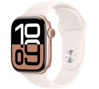 Apple Watch Series 10 42 mm Roségold Sportarmband S/M Smartwatch