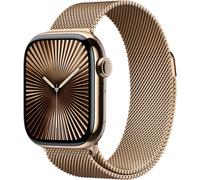 APPLE Watch Series 10 GPS + Cellular 42mm Gold Titanium Case with Gold Milanese Loop