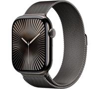 Apple Watch Series 10 46mm Cellular Titan Schiefer mit Milanaise Armband Schiefer - S/M