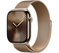 APPLE Watch Series 10 GPS + Cellular 46mm Gold Titanium Case with Gold Milanese Loop - S/M