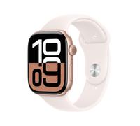 Apple Watch Series 10 46mm GPS+Cellular Aluminium Roségold Sportarmband Blassrosa M/L