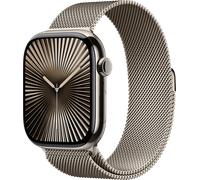 Apple Watch Series 10 4G 46 mm Titan Silber Milanaise Armband M/L Smartwatch