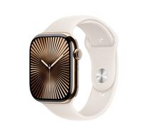 Apple Watch Series 10 4G 46mm Titan Gold Sportarmband Polarstern S/M