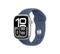 Apple Watch Series 10 Aluminium Silber, Denim, 42mm, GPS + Cellular, S/M