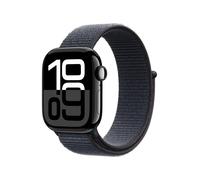 Apple Watch Series 10 Aluminiumgehäuse GPS 42mm Diamantschwarz (Sport Loop tinte)