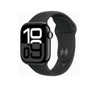 APPLE Watch Series 10 GPS 42mm Jet Black Aluminium Case with Black Sport Band - S/M