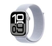 Apple Watch Series 10 GPS 46mm Aluminium Silber Sport Loop Blaue Wolke