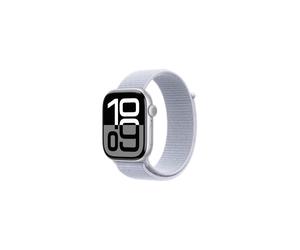 Apple Watch Series 10 GPS - 46mm - Aluminium Silber - Sport Loop Blaue Wolke